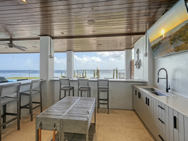 Bayfront Luxury Vacation Rental in Holmes Beach with Private Dock, Pool & Spa